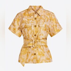 Tanya Taylor jacquard belted top